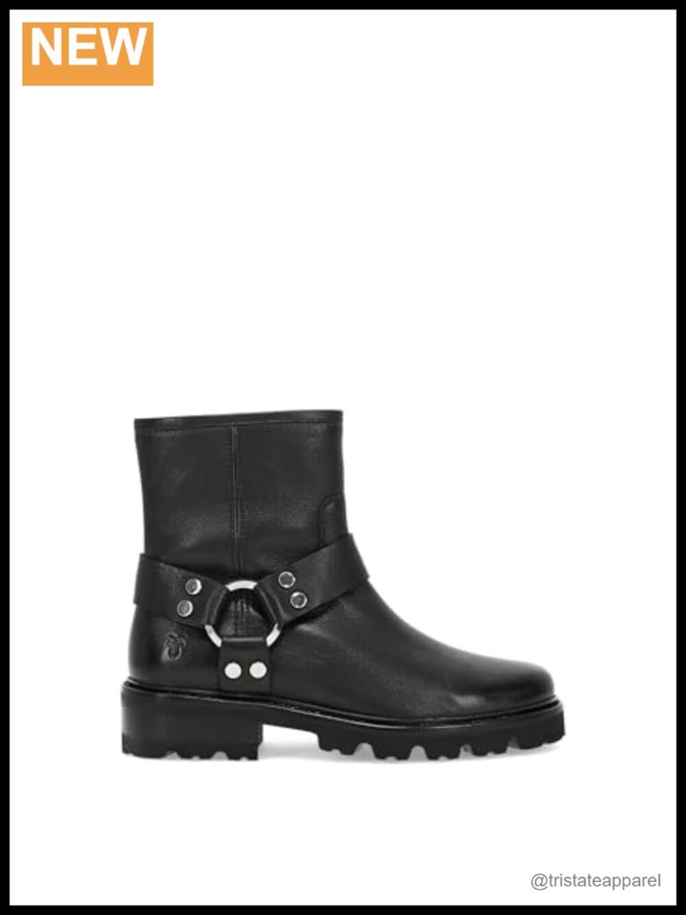 Women's Leather & Suede Round Toe Ankle Booties with Chunky Heel, Zip Closure